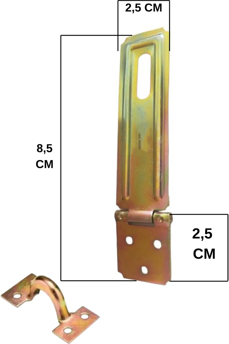 Hk Hk Teknik Sandık Kutu Askısı 25'lik Menteşeli Kilit Aparatı Tosba Kilit 25 mm Asma Kilit 2'li Set — 3. ürün görseli