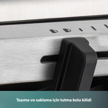 Homend Homend Grilliant 1342H 3 In 1 Inox Gövde Çift Taraflı Xl Döküm Plaka Tost ve Izgara — 6. ürün görseli