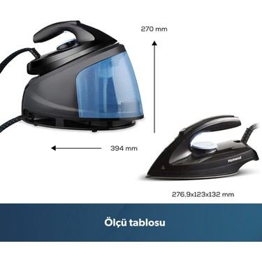 Homend Homend Steamwork 1169H Buhar Kazanlı Ütü Siyah — 2. ürün görseli