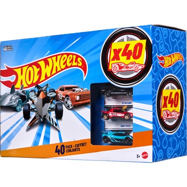 Hot Wheels Hot Wheels 40'lı Paket, 1:64 Ölçekli Oyuncak Yarış Arabaları, Kurtarma Araçları Veya Kamyonlardan fiyatı ve görseli