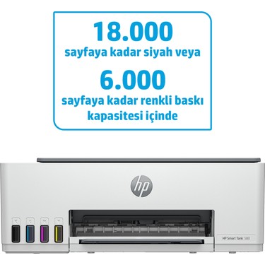 HP HP Smart Tank 580 All-in-One Renkli Yazıcı, Wireless, Baskı, Fotokopi, Tarama, — 2. ürün görseli