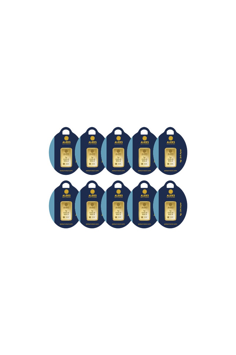[](https://www.hepsiburada.com/)Agakulche 24 Ayar 10 Adet 1 gr 995 Amr Külçe Altın