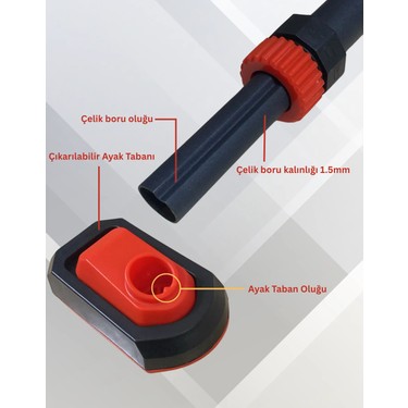 Hubstein Hubstein 95-125 CM Koridor Barfiksi Barfix Aleti Çubuğu Çekme Barı Demiri Çelik — 5. ürün görseli