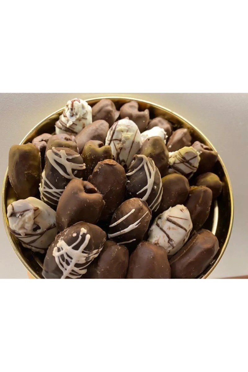 Hurma Kervanı Hurma Kervanı Çikolatalı Badem Dolgulu Hurma 1 kg Lezzetli Sağlıklı — 6. ürün görseli