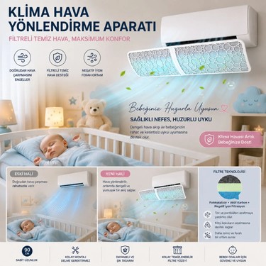Hymark Hymark Filtreli Klima Hava Yönlendirme Aparatı Dekoratif Temiz ve Konforlu Hava — 2. ürün görseli