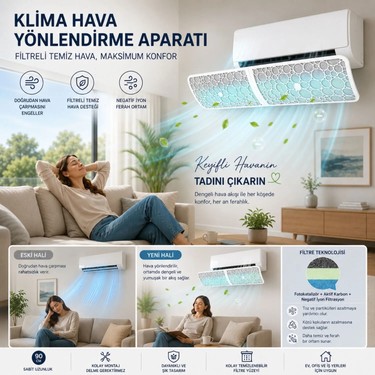 Hymark Hymark Filtreli Klima Hava Yönlendirme Aparatı Dekoratif Temiz ve Konforlu Hava — 4. ürün görseli