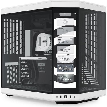 Hyte Hyte Y70 Touch Panda Temperli Cam USB 3.2 E-Atx Dual Chamber Mid Tower Dokunmatik Ekranlı Gaming fiyatı ve görseli