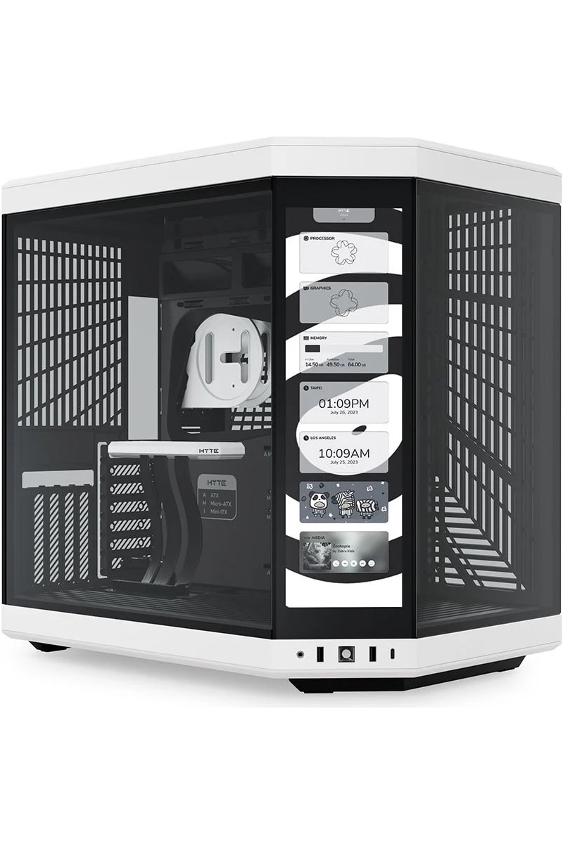 Hyte Hyte Y70 Touch Panda Temperli Cam USB 3.2 E-Atx Dual Chamber Mid Tower Dokunmatik Ekranlı Gaming — 6. ürün görseli