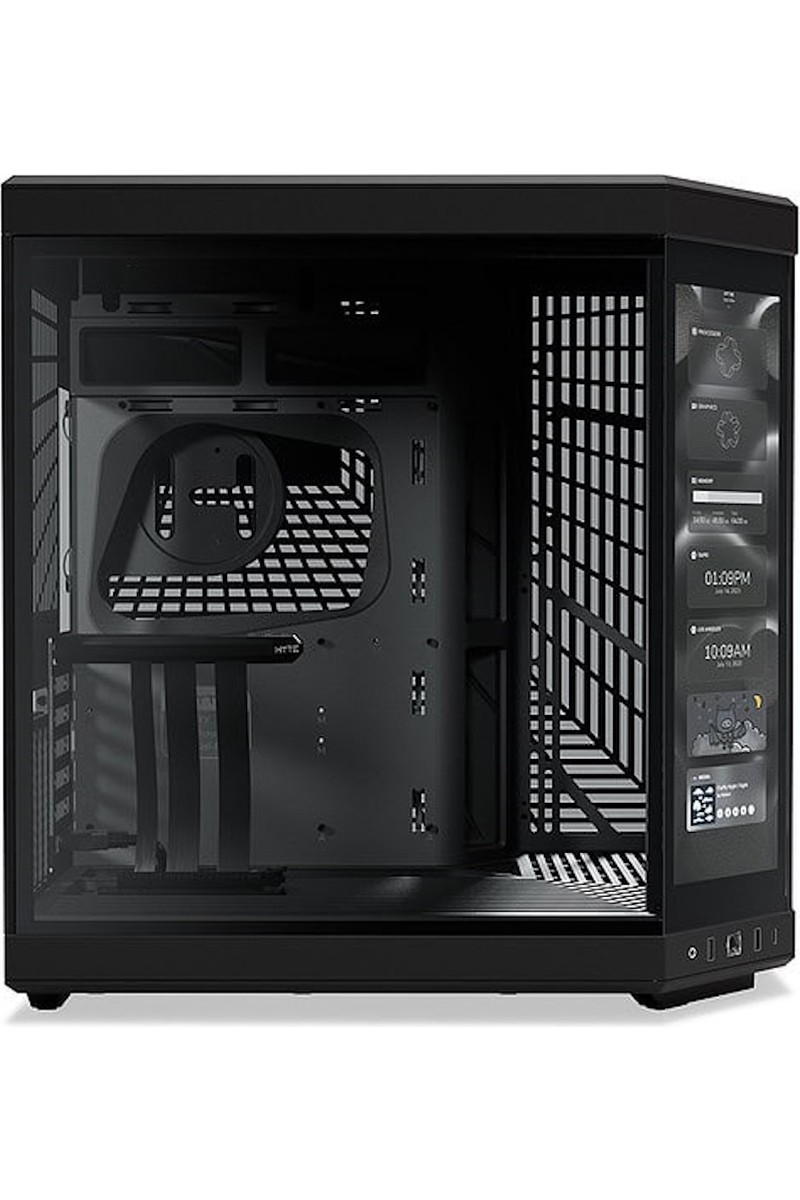 Hyte Hyte Y70 Touch Pitch Black Temperli Cam USB 3.2 E-Atx Dual Chamber Mid Tower Dokunmatik Ekranlı Gaming Kasa (CS-HYTE-Y70TTI-BB ) — 3. ürün görseli