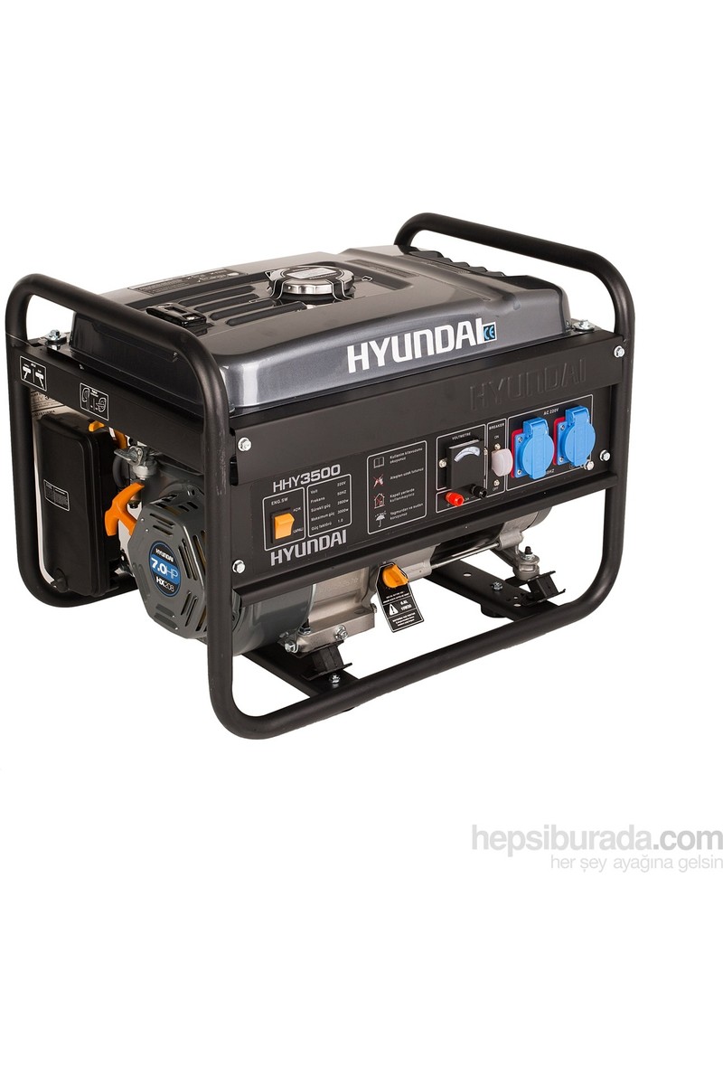 Hyundai Hyundai HHY3500 Jeneratör 3,5kVA Benzinli 3000 W Güç ile Endüstriyel Kullanım İçin — 3. ürün görseli