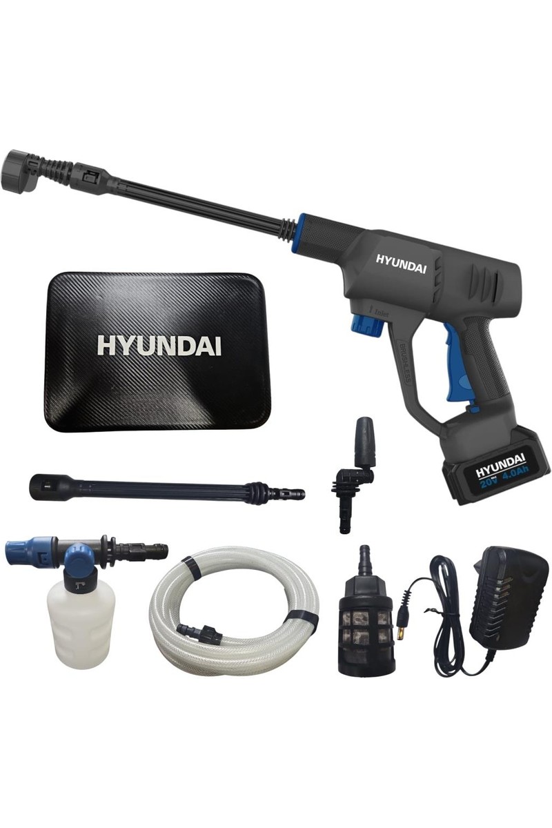 Hyundai HYW70LI Akülü Basınçlı Yıkama Tabancası Taşıma Çantalı 70 Bar