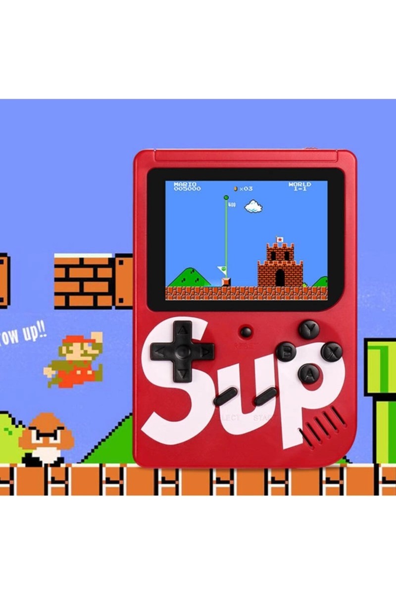 İlk İlk El Grup 400 Klasik Oyun Içeren Mini Retro Oyun Konsolu, Şarj Edilebilir ve Kırmızı Renk Seçeneği — 2. ürün görseli