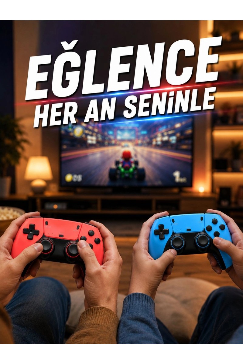 İlkyaz Fashion Şarjlı Retro Gamepad Oyun Konsolu 520 Oyunlu Tv Çıkışlı El Konsolu