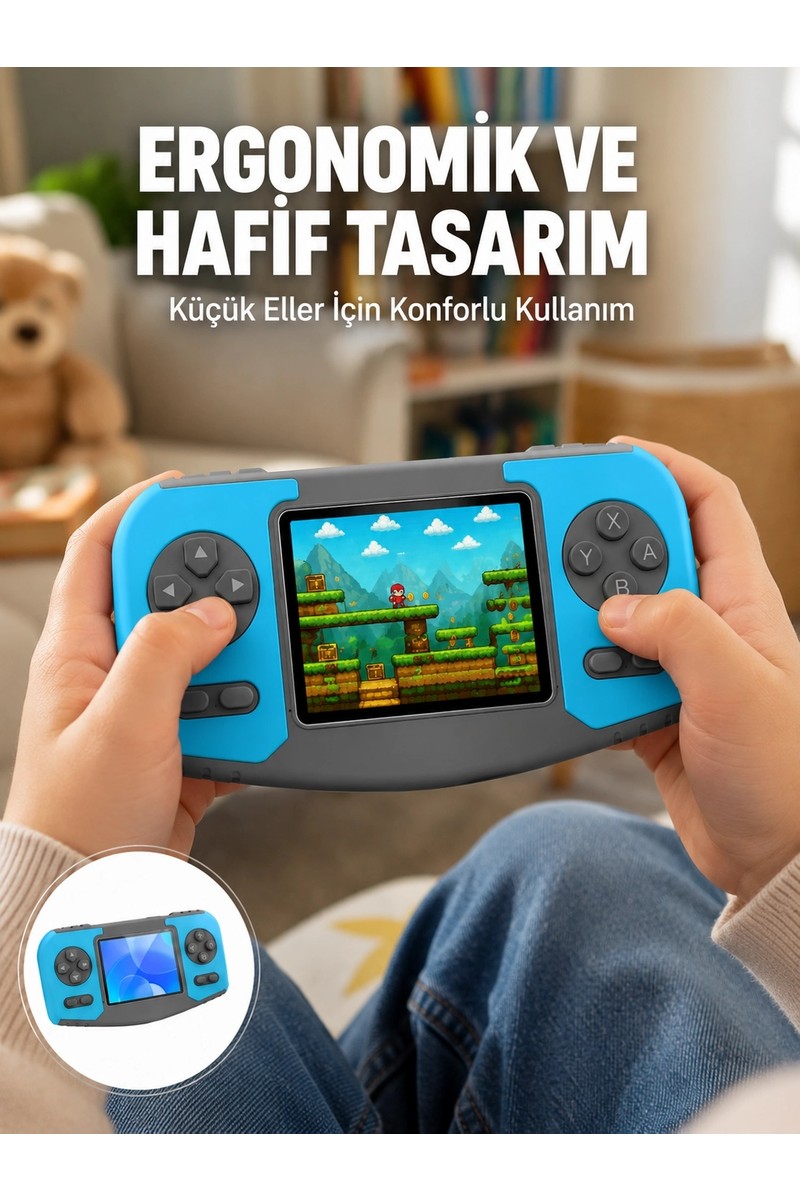İlkyaz Fashion Taşınabilir El Oyun Konsolu Çocuk Gelişimine Uygun Oyun Cihazı