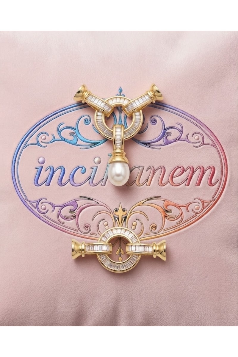İncihanem İncihanem Incihanem ® Alya Parıltısı Baget Taşlı Inci Takımı Kilit Aparat Seti (Kolye & Bileklik) — 2. ürün görseli