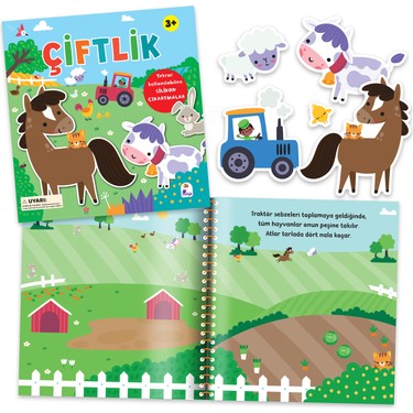 İndigo Çocuk İndigo Çocuk Silikon Çıkartmalı - Çiftlik - Holly Morris (Tekrar Kullanılabilen Sticker — 2. ürün görseli