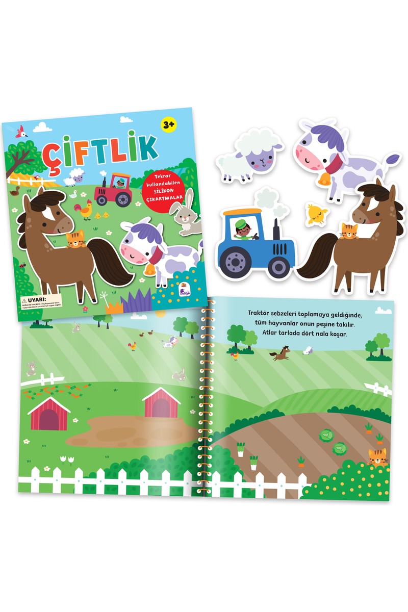 İndigo Çocuk İndigo Çocuk Silikon Çıkartmalı - Çiftlik - Holly Morris (Tekrar Kullanılabilen Sticker — 5. ürün görseli