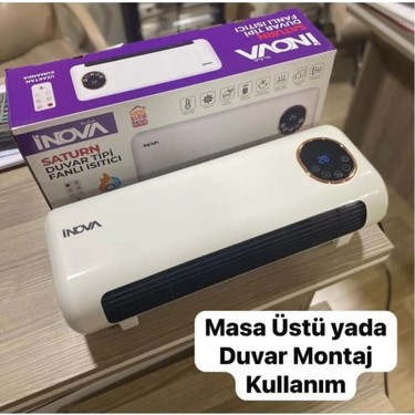 İnova İnova Saturn İIS-0028 Duvar Tipi Fanlı Isıtıcı İç Mekan için Uzaktan Kumandalı Termostatlı — 3. ürün görseli