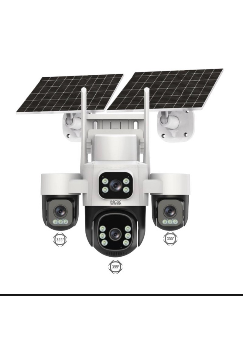 İnox İnox Dijital Krntekno Inox X24 8mp 4K Ultra Geniş Açılı Panoramik Solar 4g Güvenlik Kamerası - 180° Görüş - E-Sim Destekli — 2. ürün görseli