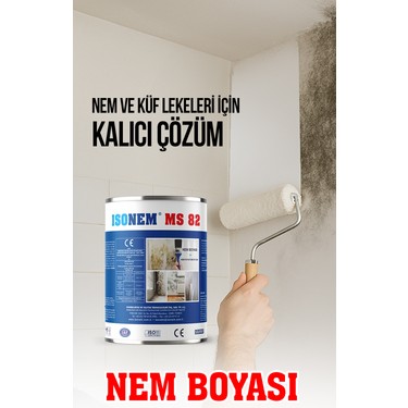 İsonem İsonem MS 82 Beyaz 5 kg Nem Boyası İç ve Dış Duvarlar İçin Yalıtım Özelliği ile Güçlü — 2. ürün görseli