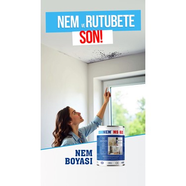 İsonem İsonem MS 82 Beyaz 5 kg Nem Boyası İç ve Dış Duvarlar İçin Yalıtım Özelliği ile Güçlü — 6. ürün görseli
