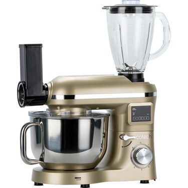 Icotech Icotech SM50 Gold LED Ekranlı Hamur Mayalama Kıyma Çekme Blender 2000W 6,5 Litre Stand Mikser — 5. ürün görseli