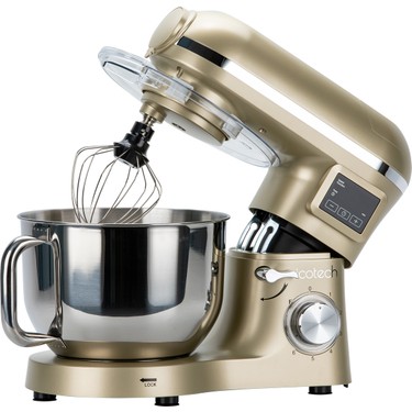 Icotech Icotech SM50 Gold LED Ekranlı Hamur Mayalama Kıyma Çekme Blender 2000W 6,5 Litre Stand Mikser — 6. ürün görseli