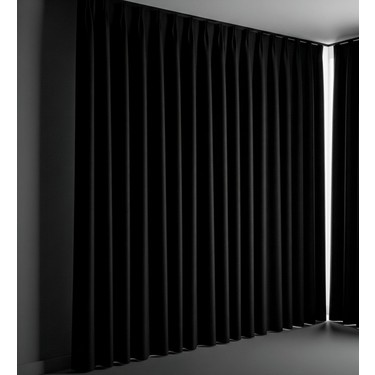 Ilmera Home Ilmera Home Blackout Işık Geçirmez Dikili Halde Fon Perde Siyah Pilesiz+Bağlama Kuşağı ve Yıkama fiyatı ve görseli