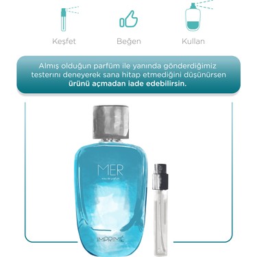 Imprime Imprime Mer EDP Erkek Parfüm 100ml | Marin ve Fresh | Deniz, Bergamot, Nilüfer, Paçuli, Sandal — 3. ürün görseli