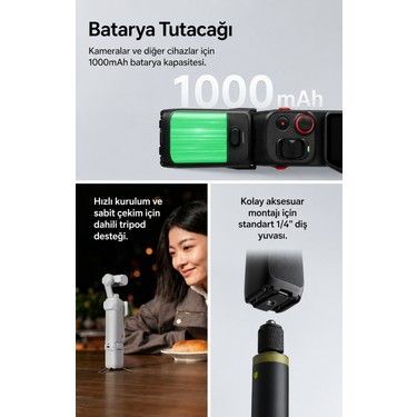 Insta360 INSTA360 Luna Ultra Creator Bundle 8k Çift Lensli Gimbal Siyah Aksiyon — 3. ürün görseli