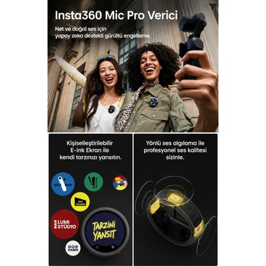 Insta360 INSTA360 Luna Ultra Creator Bundle 8k Çift Lensli Gimbal Siyah Aksiyon — 4. ürün görseli