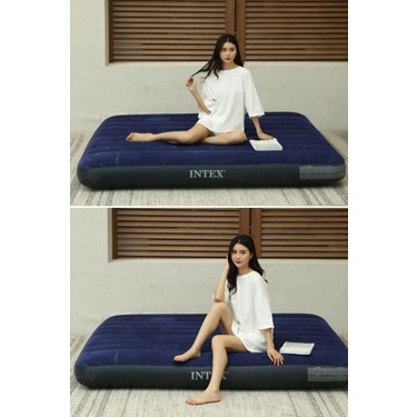intex Intex Çift Kişilik Şişme Yatak 152x203 cm Fiber-Tech Teknolojisi ile Dayanıklı ve — 4. ürün görseli