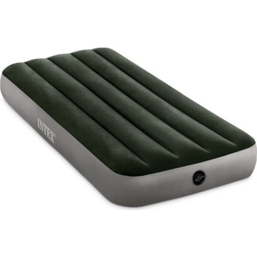 intex Intex Dura - Beam 64106 Tek Kişilik Şişme Yatak Yeşil - Gri Kadife Yüzey 76 x 191 x 25 — 6. ürün görseli