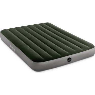 intex intex Full Dura-Beam 6418 Prestıge Çift Kişilik Şişme Yatak 137x191x25cm Kadife Yüzeyli fiyatı ve görseli