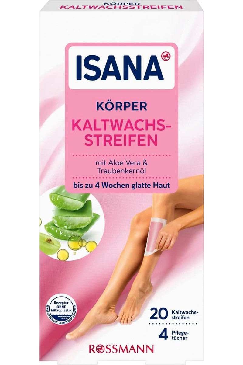 Isana Isana Aloe Vera Özü ve Üzüm Çekirdeği Yağı İçeren Soğuk Ağda Bandı 20 Adet Koltuk Altı ve Bacak İçin — 2. ürün görseli
