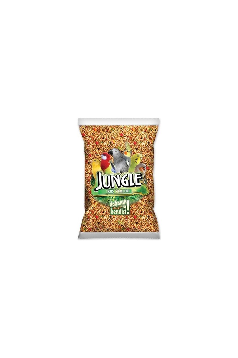 Jungle Jungle Muhabbet Kuşu Yemi 1 Kg – Sarı Beyaz Darı, Aspur, Nijer, Keten ve İç Yulaf Karışımı Ekonomik — 3. ürün görseli