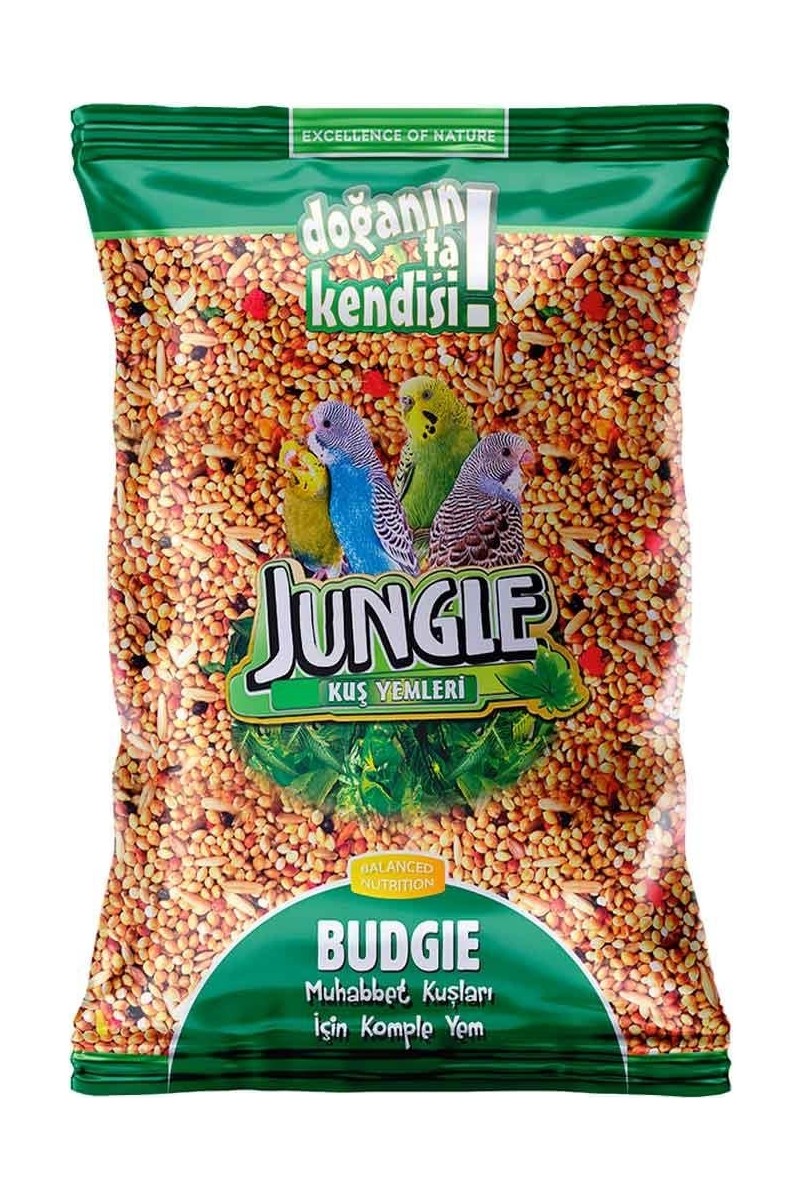 Jungle Jungle Muhabbet Kuşu Yemi 1 Kg – Sarı Beyaz Darı, Aspur, Nijer, Keten ve İç Yulaf Karışımı Ekonomik — 4. ürün görseli