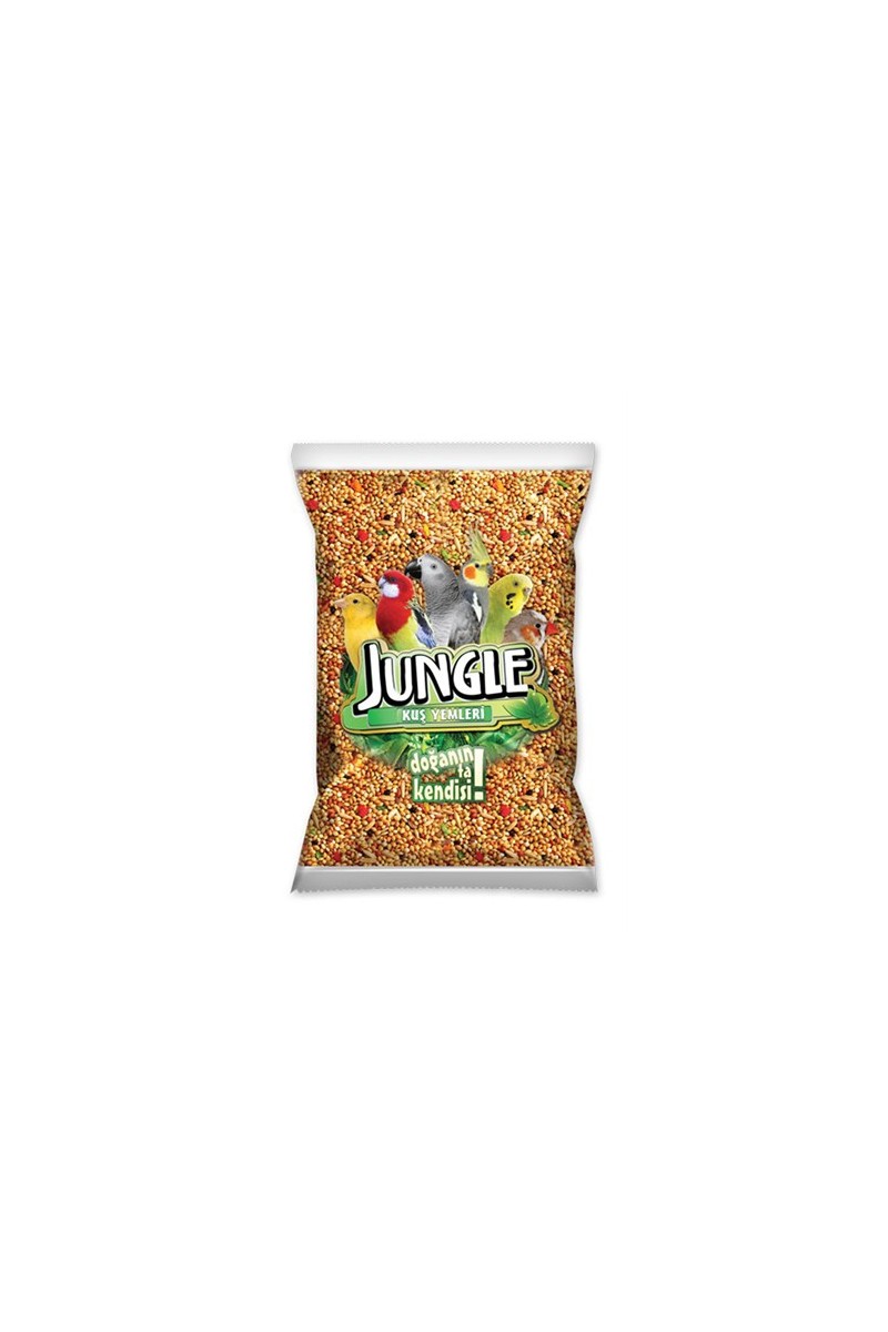 Jungle Jungle Muhabbet Kuşu Yemi 1 Kg – Sarı Beyaz Darı, Aspur, Nijer, Keten ve İç Yulaf Karışımı Ekonomik — 5. ürün görseli