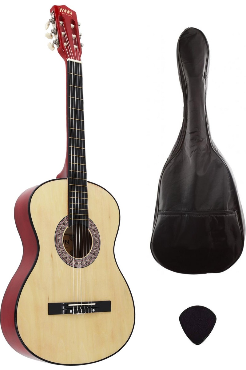 Jwin CG-3802 Klasik Gitar 100 cm Ihlamur Kapaklı Başlangıç Düzeyi Kılıf ve Pena Hediyeli