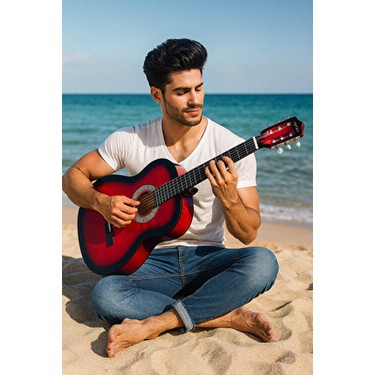 Jwin Jwin CG-3802 Klasik Gitar 100 cm Ihlamur Kapaklı Başlangıç Düzeyi Kılıf ve Pena — 5. ürün görseli