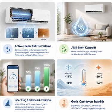 Kaira Kaira DTXR50A 18000 BTU/h A++ Wifi Inverter Duvar Tipi Klima (Montaj — 5. ürün görseli