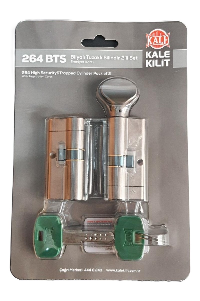 Kale Kale Kilit Kale 264 Bts Bilyalı Tuzaklı Silindir 2'li Set Ortak Anahtar — 2. ürün görseli