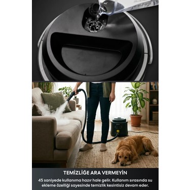 Kamma Kamma ST2 Steamy Ultra Çok Fonksiyonlu Buharlı Temizleyici 2600W | 3.5L Su Tankı | 4 Bar — 3. ürün görseli