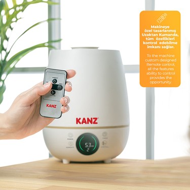 Kanz Kanz Dijital Uzaktan Kumandalı Üstten Doldurmalı Buhar Makinesi 2 Litre — 3. ürün görseli