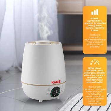 Kanz Kanz Dijital Uzaktan Kumandalı Üstten Doldurmalı Buhar Makinesi 2 Litre — 4. ürün görseli