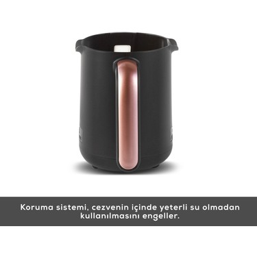 Karaca Karaca Hatır Közde Türk Kahvesi ve Türk Kahve Makinesi Roseberry 5 Fincan Kapasiteli Bol — 5. ürün görseli