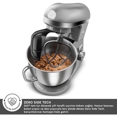 Karaca Karaca Mastermaid Chef Pro Çift Kollu Stand Mikser Galaxy Grey 1750 — 4. ürün görseli