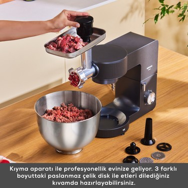 Karaca Karaca Multichef Ultra 2000W 8 Litre Stand Mikser Anthracite (Kıyma Çekme/sucuk-Sosis/içli Köfte — 4. ürün görseli