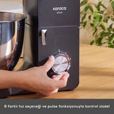 Karaca Karaca Multichef Ultra 2000W 8 Litre Stand Mikser Anthracite (Kıyma Çekme/sucuk-Sosis/içli Köfte — 5. ürün görseli