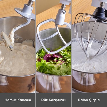 Karaca Karaca Multichef Ultra 2000W 8 Litre Stand Mikser Anthracite (Kıyma Çekme/sucuk-Sosis/içli Köfte — 6. ürün görseli